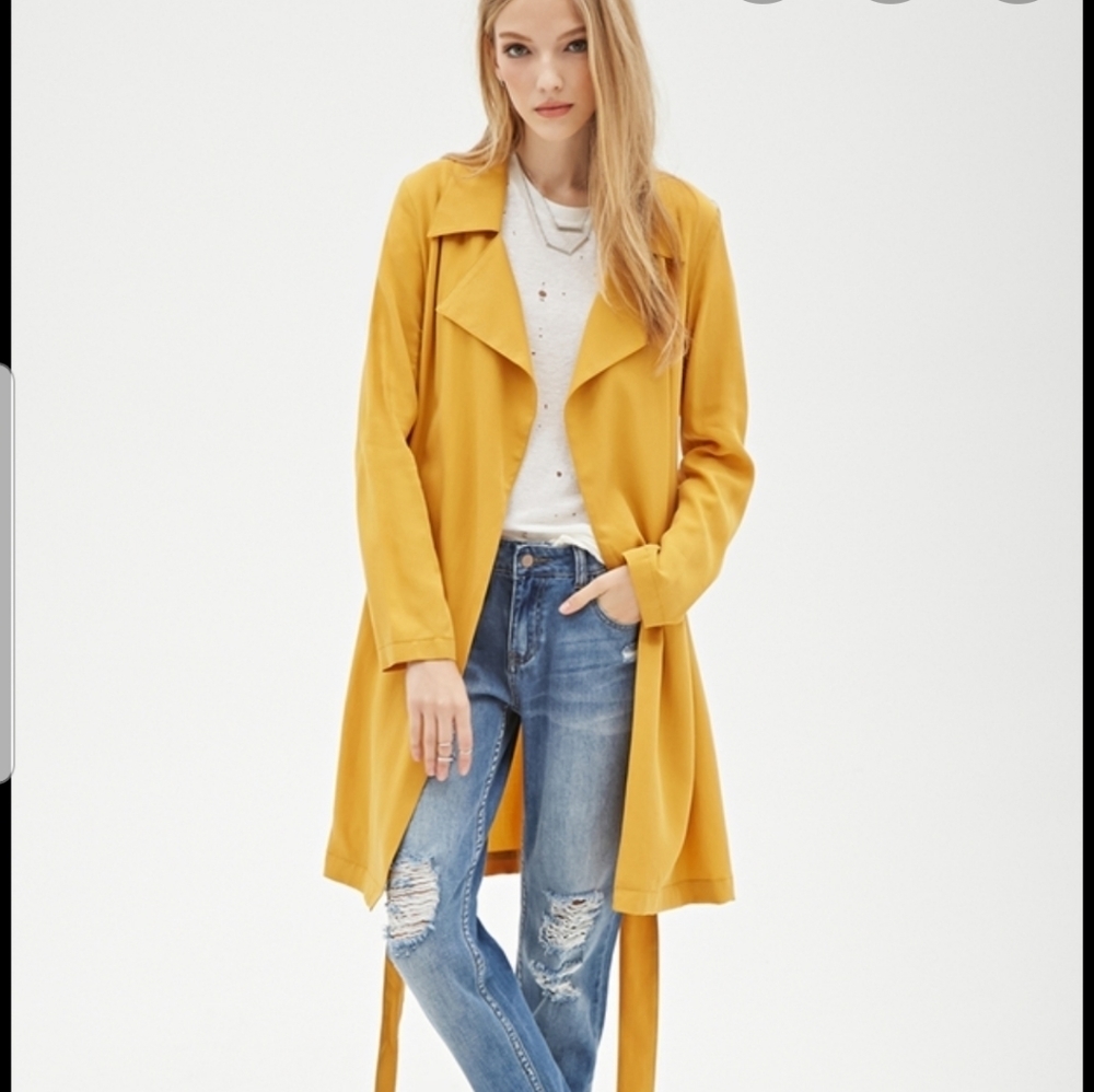 Gold trench coat